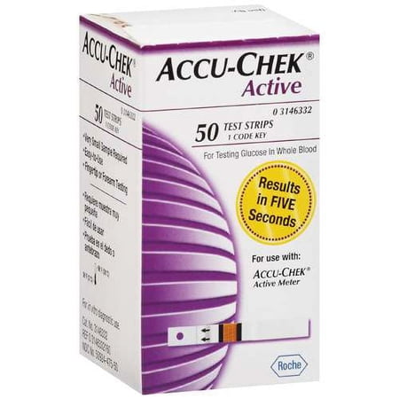 ACCU-CHEK Active Blood Glucose Test Strips 50ct