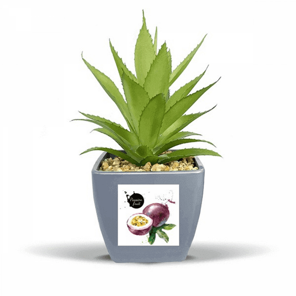Passion Fruit Tasty Healthy Watercolor Fake Pineapple Flower Pot Vase Mini Decor