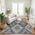 thumbnail image 7 of Addison Rugs Mayfield Premium Machine Washable Transitional Aztec Gray Rectangle Rug, 8' x 10', 7 of 7