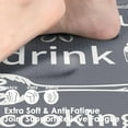 thumbnail image 2 of Anti-Fatigue Kitchen Rug Set of 2 Grey Cooking Knife and Fork Cushioned Kitchen Floor Mat, Standing Mat Waterproof Non-Slip Kitchen Mats and Rugs PVC Ergonomic Comfort Foam Rug for Kitchen, 2 of 6