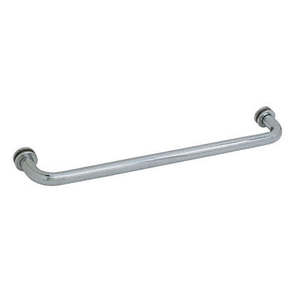CRL SDTBS24BN Brushed Nickel 24" Single-Sided Towel Bar for Glass