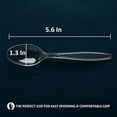 thumbnail image 2 of Heavy Duty Disposable Plastic Spoons, Clear Disposable Spoons, 100 Count, 2 of 6