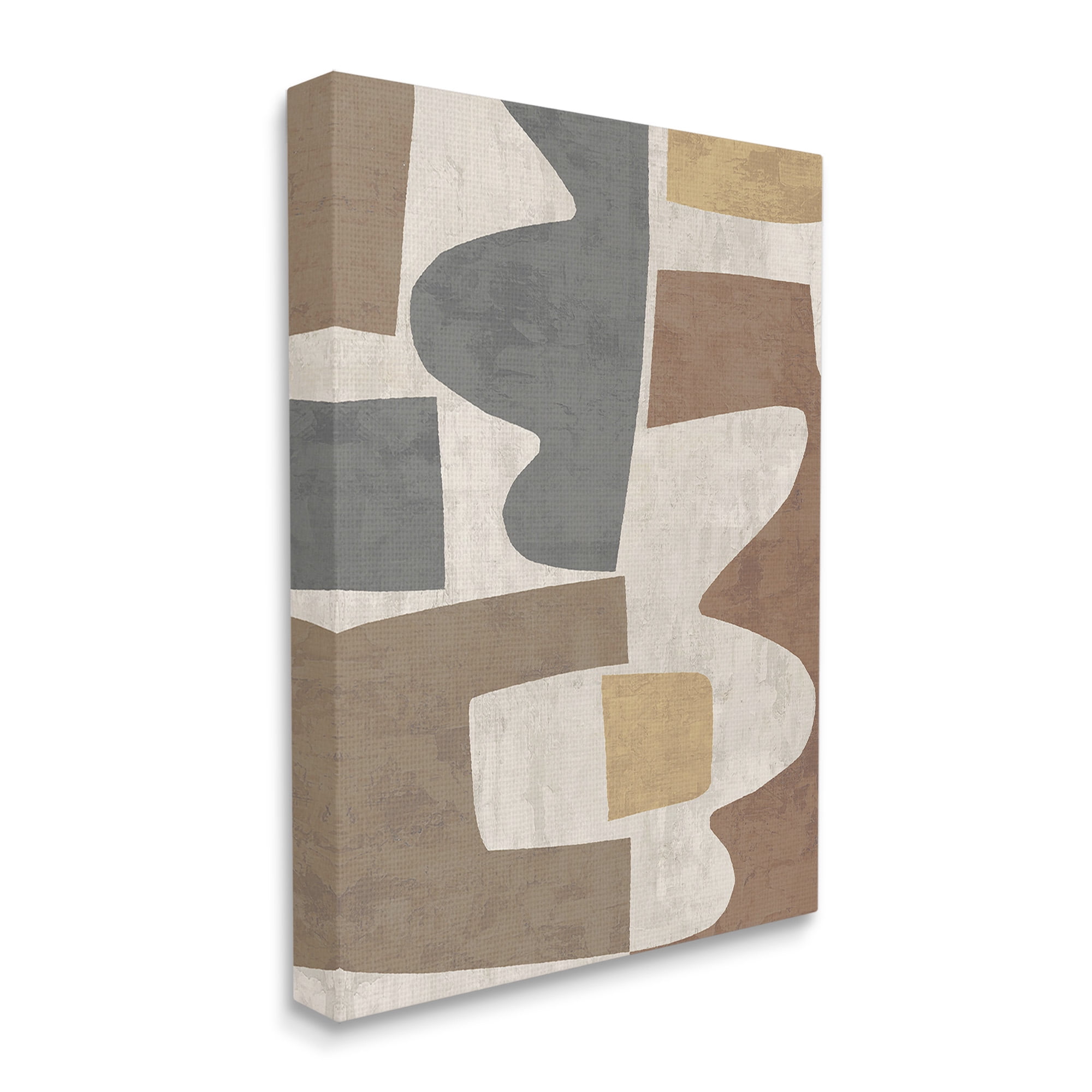 Stupell Industries Modern Geometric Boho Abstract Painting Gallery Wrapped Canvas Art Print Wall Art, 16 x 20