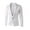 White, variant on ZQUUVOU Men's One Button Blazer Casual Solid Color Slim Fit Lightweight Coats (White,L)