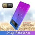 thumbnail image 3 of Google Pixel 6 Pro Case, Rosebono Hybrid Glitter Sparkle Transparent Colorful Gradient TPU Cover Case For Google Pixel 6 Pro (Blue/Purple), 3 of 4