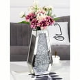 thumbnail image 3 of Bling Crystal Decorative Glass Vase For Home Decor, 12 Inch - Can't Hold Water,Flower Vase Crushed Diamond Vases For Decor Silver Mirror Vases For Centerpieces, 3 of 11