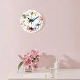 thumbnail image 3 of 14 Inch Wall Clock Battery Operated Silent Clock Decorative for Office, Kitchen, Outdoor, Living Room，Colorful Dragonfly Pattern Beautiful, 3 of 4