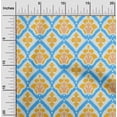 thumbnail image 2 of oneOone Georgette Viscose Turquoise Blue Fabric Asian Ikat Sewing Craft Projects Fabric Prints By Yard 42 Inch Wide, 2 of 4