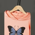 thumbnail image 6 of DHFJKG Girls Crop Hoodies Sweatpants Set Loose Fit Butterfly Print Cropped Sweatshirt Casual Jogger Pants 2 Piece Outfits For Kids 8-12 Years Cozy Sets, 6 of 6