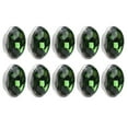 thumbnail image 2 of 10 Uds. De diamantes de imitación con garra, 10x14mm, bordes ovalados sin garras, bolsas de ropa desenganchadas, zapatos, sombreros, accesorios cosidos a mano (verde), 2 of 8