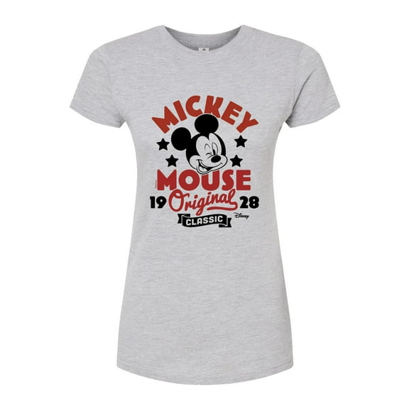 Disney - Mickey Mouse - Original & Classic Since 1928 - Juniors Fitted Graphic T-Shirt