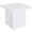 White High Gloss, variant on Devar Square Engineered Wood End Table Mango Brown