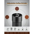 thumbnail image 5 of FOHERE Manual Coffee Grinder, 7-Angle Stainless Steel Conical Burrs, External Adjustment, For All Coffees, 5 of 8