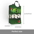 thumbnail image 3 of Bingfone Merry Christmas And Santa Claus With Gifts Laundry Hamper,Large Canvas Fabric Lightweight Storage Basket Toy Organizer Dirty Clothes Collapsible, 3 of 6