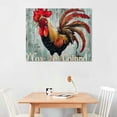 thumbnail image 3 of Nawypu Chicken Canvas Prints Wall Art Decor Desk Sign Welcome to the Funny Farm Chicken Coop Poster Painting Framed Artwork Rustic Cottage Home Kitchen Shelf Wall Decoration, 3 of 5