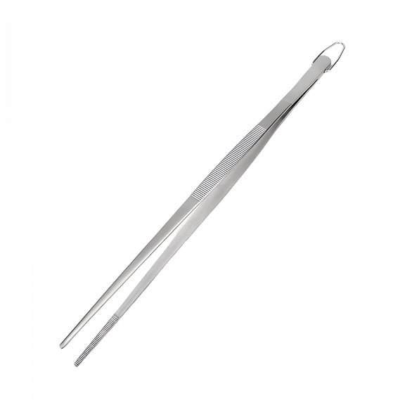 ACDANC Extra Long Kitchen Tweezers Heavy Duty Stainless Steel Cooking Tweezers Kitchen Tweezers for Cooking,White One Size
