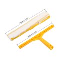 thumbnail image 2 of Uxcell Microfiber Scrubber Cleaning Tool with Blue Handle, Yellow & White, 2 of 5