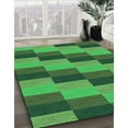 thumbnail image 3 of Ahgly Company Machine Washable Indoor Square Transitional Forest Green Area Rugs, 6' Square, 3 of 7