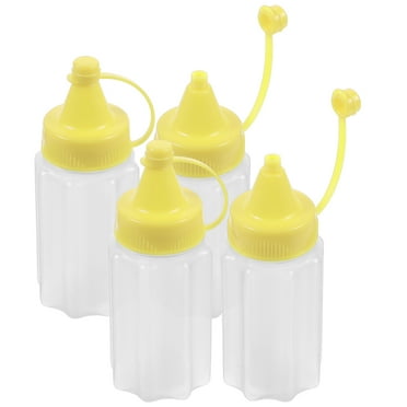 Squeeze Sauce Bottle Container Bottles Kitchen Asseriories Dressing Salad 4 Pcs