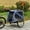 Blue + Steel, variant on Dog Bike Trailer for Medium Dogs, Pet Bicycle Wagon Cargo Carrier with 3 Entrances, Large Off-Road Wheels, Mesh Screen, Steel Frame, Blue/Grey, 51.25L x 28.75W x 35.5H inches