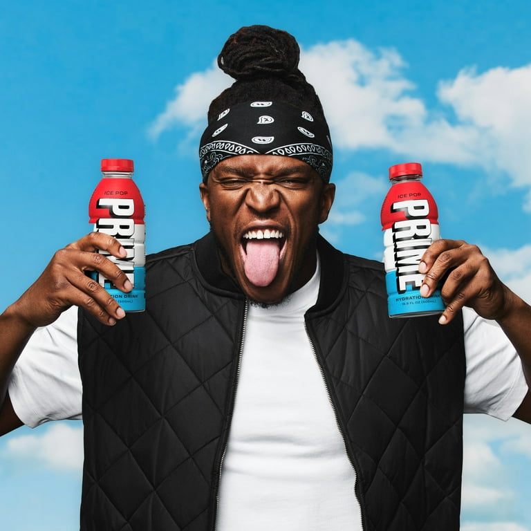 PRIME Hydration Drink, Healthy Ice Pop Flavor, Zero Sugar, 16.9oz
