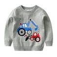 thumbnail image 6 of Esaierr Toddler Kids Boys Girls Fall Winter Knit Sweater Christsmas Clothing Double Layer Jacquard Pullover Cotton Bottoming Shirt Baby Crewneck Jumper 2-8Y, 6 of 6
