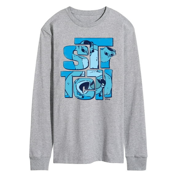 Lilo & Stitch - Stitch Stack - Men's Long Sleeve Graphic T-Shirt