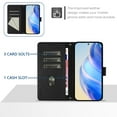 thumbnail image 3 of Case for TCL K24 Durable Wallet Case with RFID Blocking Card Cash Holder Kickstand Magnetic Closure Wrist Strap High-quality Leather Flip Protective Cover, 3 of 6
