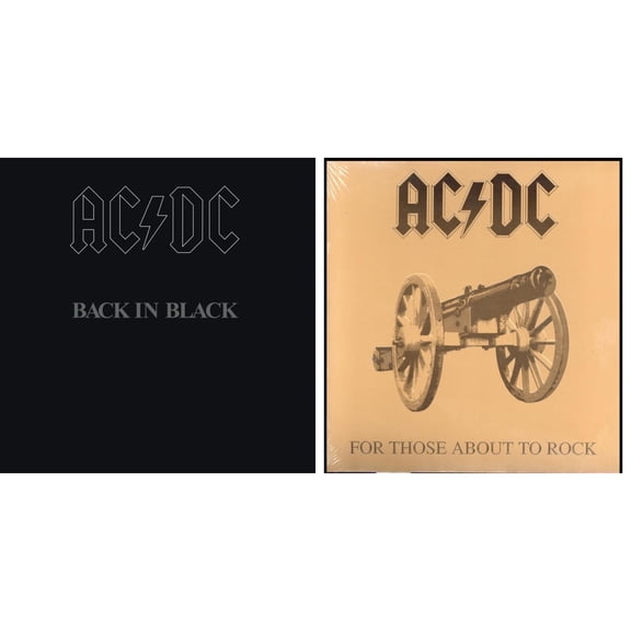 Back In Black (180G) & For Those About To Rock (180G) [LP Vinyl Bundle]