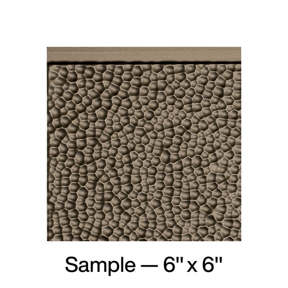FASÄDE Hammered Decorative Vinyl Backsplash Panel in Argent Bronze (6X6 Inch Sample)
