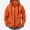 Orange, variant on HOMADLES Men's Long Sleeve Hoodie Winter Thicken Full Zipper Hooded Sweatshirts Drawstring Solid Color Casual Jacket Sky Blue Size S