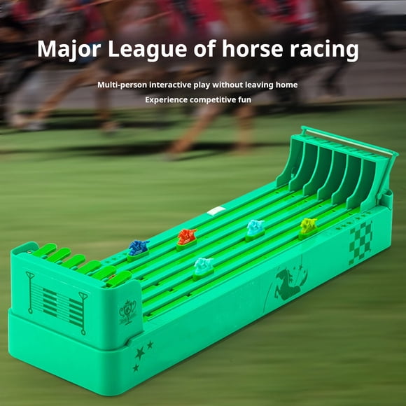 Horse Racing Board Game Multi-players Integrative 6 Colorful Horse Racing Toy Family Friends Game Night Party Props Supplies