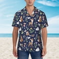 thumbnail image 2 of Sigee Animals And Wildflowers for Men’s Casual Beach Summer Shirts Funky Hawaiian Shirt for Men Hawaiian Shirts,Large, 2 of 7