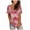 Pink, variant on asdoklhq Long Sleeve T-Shirts for Women,Womens Fashion Plus Size Gradient Color V-Neck Short Sleeve T-Shirt Tops Blouse