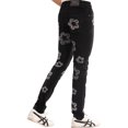 thumbnail image 4 of NOVASTILE Men's Slim Straight Rhinestone Jeans, Black, Waist 32, 4 of 5