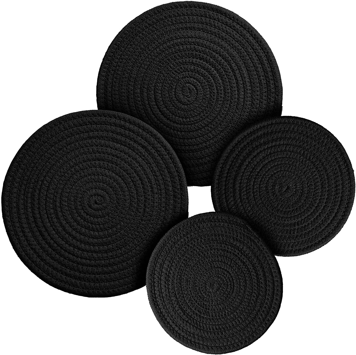 Round 2 Pcs Trivets for Hot Pots and Pans 8 inches