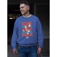 thumbnail image 2 of Bear Paws - Cool And Bold ICEE Vintage Style Men's Sweatshirt, 2 of 4