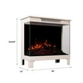 thumbnail image 5 of Modern Ember 24″ 3-Sided Electric Fireplace Stove Heater, Taupe Mist Finish, 5 of 6
