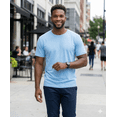 thumbnail image 5 of Access Men's Heavyweight Short Sleeve Cotton Crew Neck T-Shirt (Pack of 3) (Sky, Medium) AT35, 5 of 9