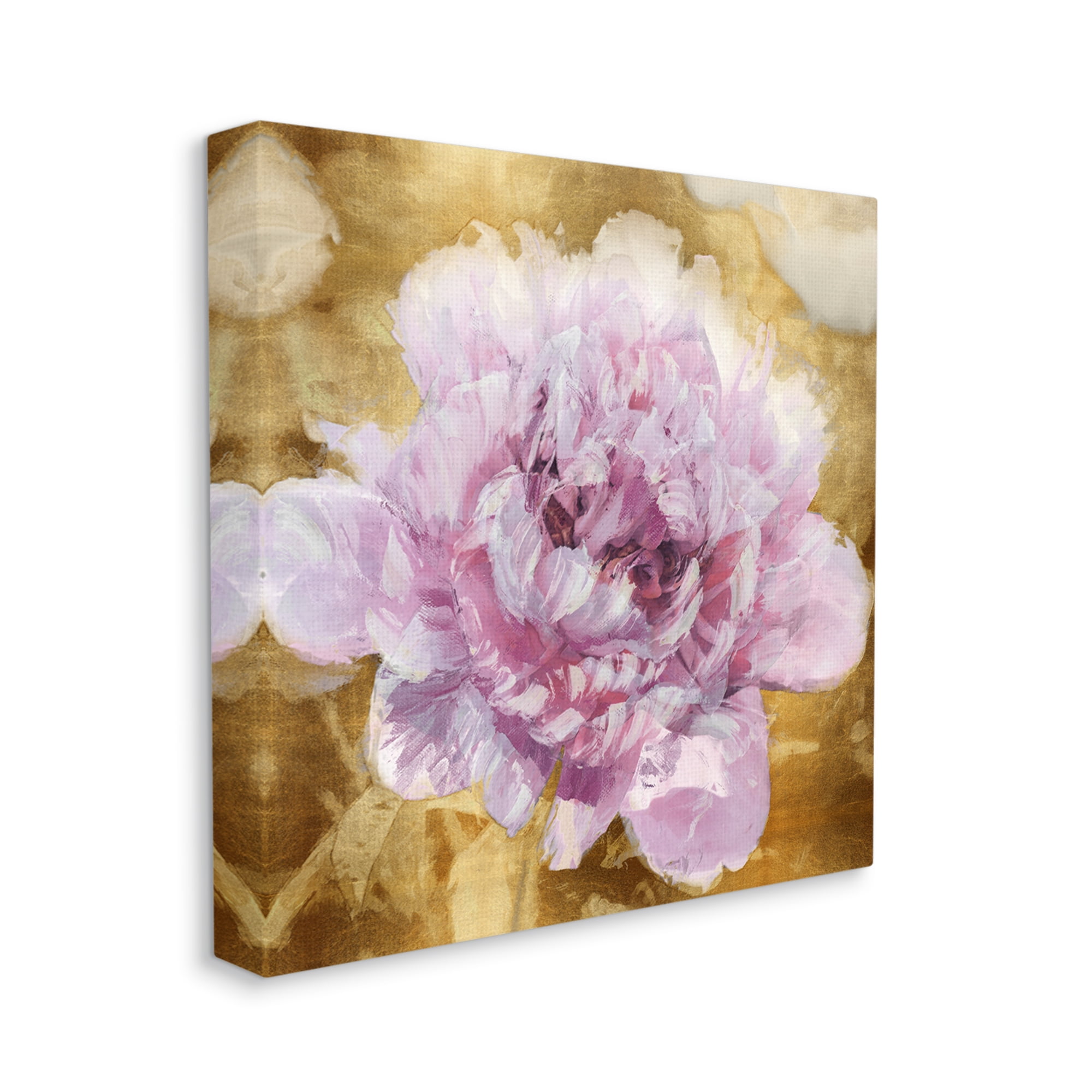 Stupell Industries Abstract Glam Flower Botanical & Floral Painting Gallery Wrapped Canvas Art Print Wall Art, 36 x 36