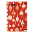 thumbnail image 7 of FORMRS 1-Subject Spiral Notebook 8" x 5" College Ruled 60 Refillable Sheet A5 Hard Cover, 2 Pack, Christmas Ornaments Pattern, 7 of 7