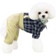 thumbnail image 2 of Camisa para perro, camisa a cuadros, camisa informal con pajarita, chaleco fresco de verano, primavera y otoño para cachorros de perros pequeños, azul y negro, L, 2 of 5