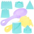 thumbnail image 1 of 1 juego de juguetes de playa para niños: juguetes para construir castillos de arena, juguetes para excavar en la arena, juguetes de arena portátiles, 1 of 8