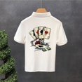 thumbnail image 3 of Camiseta con cuello y estampado de estilo gótico Y2k para hombre, estilo grunge, polos con dibujos, manga corta y estilo elegante, 3 of 5