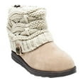 thumbnail image 2 of Muk Luks Women's Shoes Water Resistant Boots, Beige, 6, 2 of 2