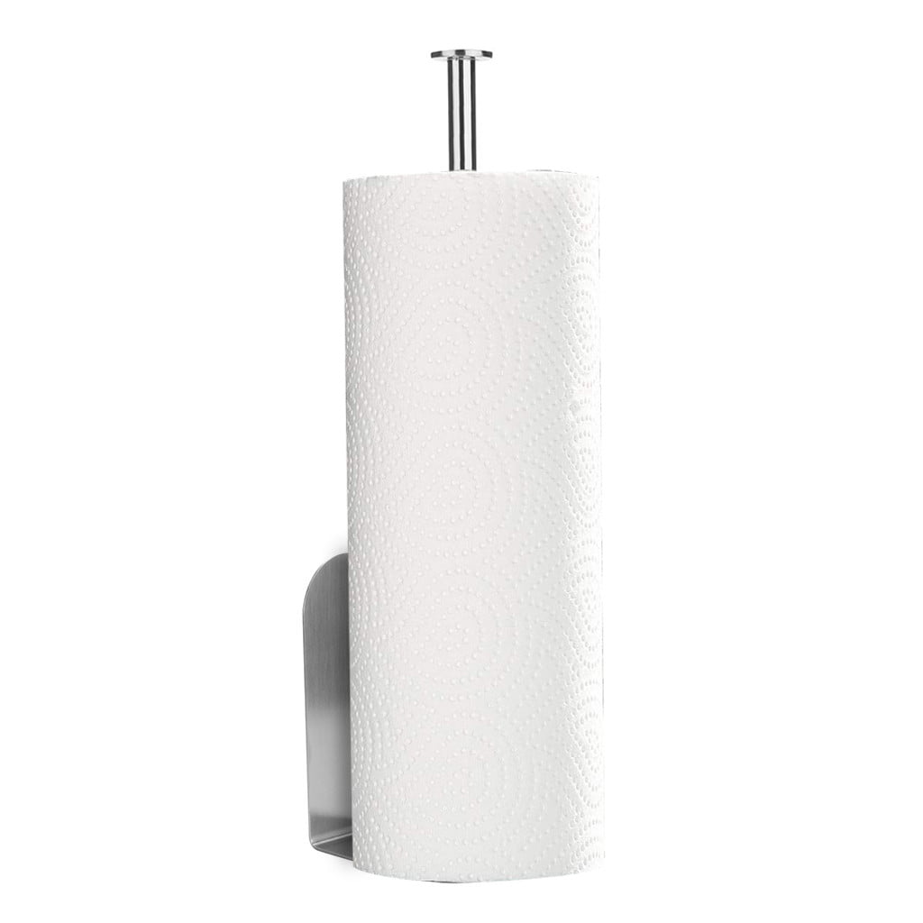 Haxikocty Paper Towel Holder with Adhesive Under Cabinet Removable for Home Kitchen Bathroom Wall Mounted & No Drilling 