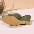 thumbnail image 4 of Sandales d'Été pour Femmes à Talon Compensé en Maille de Poisson avec Coussin, 4 of 6