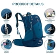 thumbnail image 3 of Mochila de Senderismo IX INOXTO Impermeable con Bolsa de Agua de 3L Azul, 3 of 6