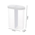 thumbnail image 4 of Sentmoon Deals of the Day Clearance Prime Airtight Cereal Storage Container, Clear 2.6L Airtight Kitchen Food Storage Container With Lids And Compartments For Grain, Sugar, Flour, Rice, Nut, Snacks S, 4 of 9