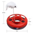 thumbnail image 3 of Pet Cat Moving Mouse Spring Play Ball Turntable Round Disk Training Interactive Toy, 3 of 6